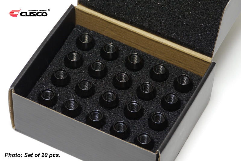 Cusco Universal Wheel Lug Nut Set M12 x P1.5mm - Black
