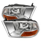 xTune Dodge Ram 1500 09-12 ( Non Quad Headlights ) Crystal Headlights Chrome HD-JH-DR09-AM-C