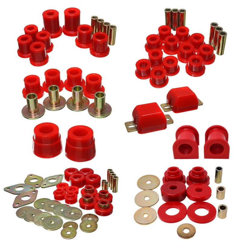 Energy Suspension 05-15 Toyota Tacoma 4WD Hyper-Flex Master Bushing Set - Red