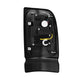 AlphaRex 94-01 Dodge Ram 1500/2500/3500 LUXX-Series LED Tail Lights - Black/Red