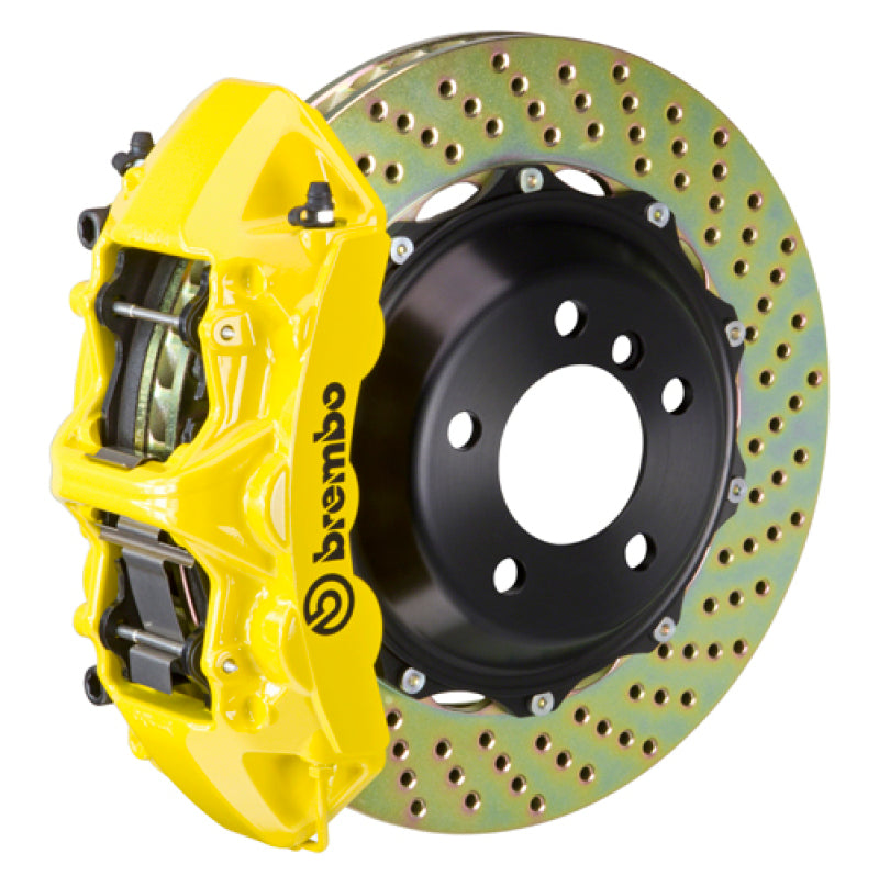 Brembo 12-16 FR-S (ZN6) Front BBK 6 Piston Cast 2pc 355x32 2pc Drilled Rotor - Yellow