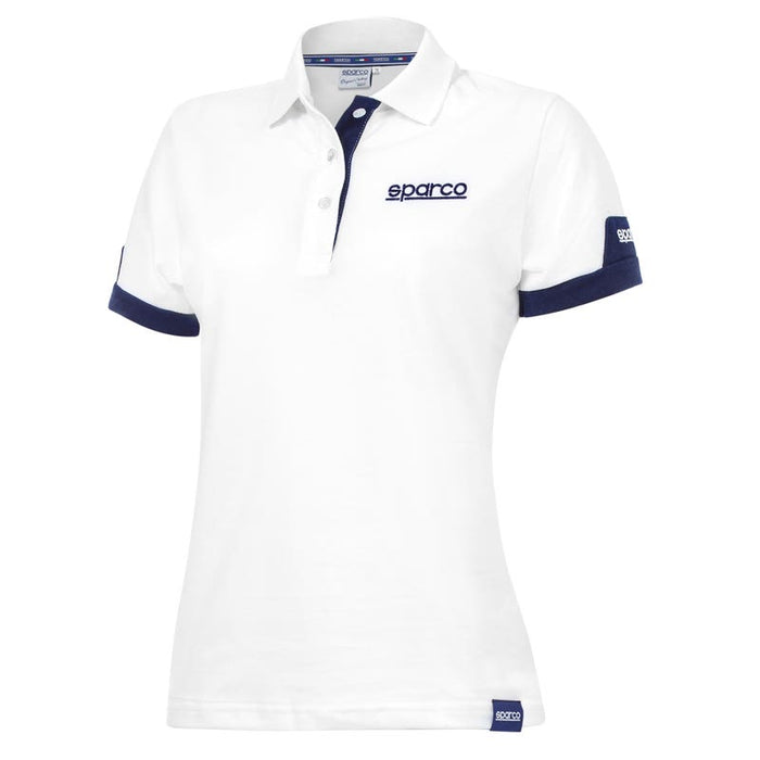 Sparco Polo Lady Corporate SMALL White
