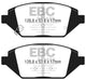 EBC 2016+ Chevrolet Spark 1.4L Greenstuff Front Brake Pads