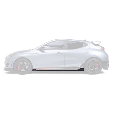Hyundai Veloster N Carbon Fiber Side Skirts V2