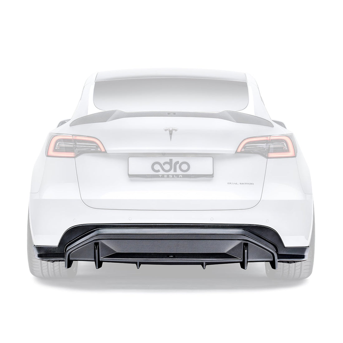 Tesla Model Y Carbon Fiber Rear Diffuser V2