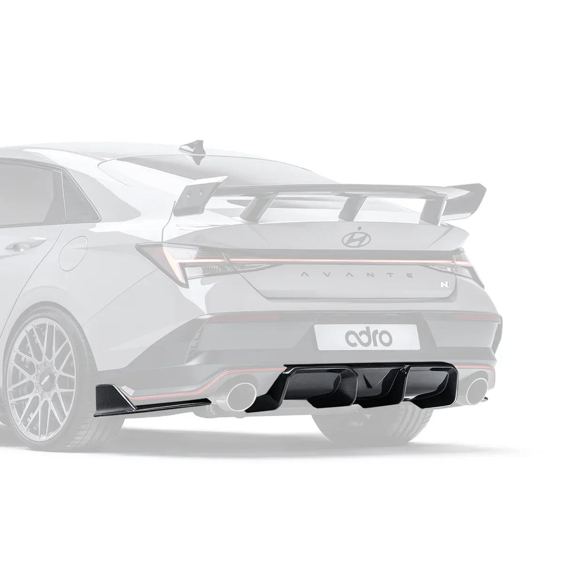 Hyundai Elantra N PE Carbon Fiber Rear Diffuser