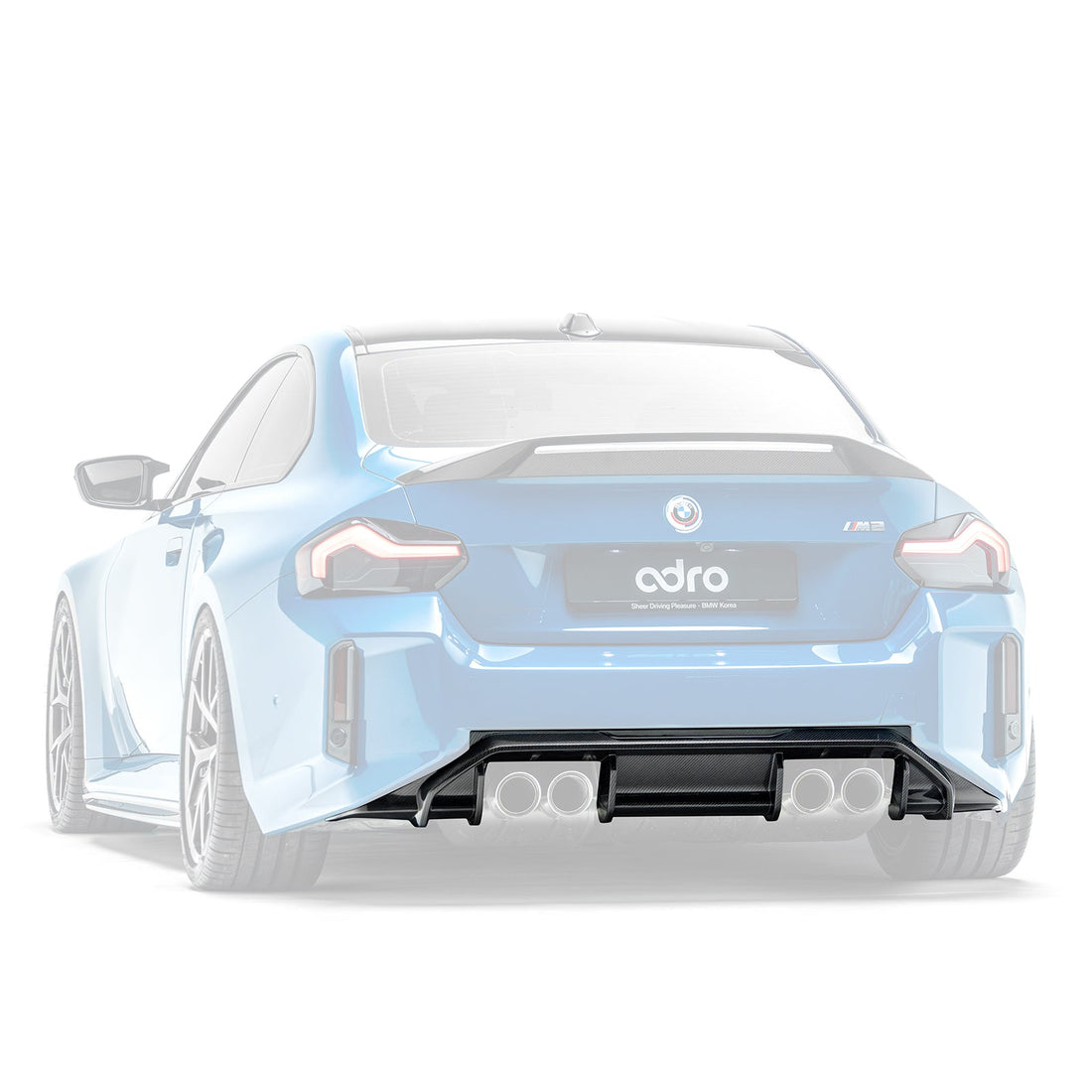 BMW G87 M2 Prepreg Rear Diffuser V2