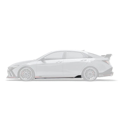 Hyundai Elantra N PE Carbon Fiber Side Skirts V2