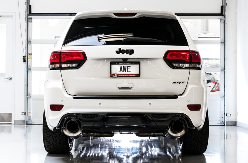 AWE Tuning 2020 Jeep Grand Cherokee SRT Track Edition Exhaust - Chrome Silver Tips