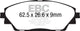 EBC 14+ Mazda 3 2.0 (Japan Build) Greenstuff Front Brake Pads