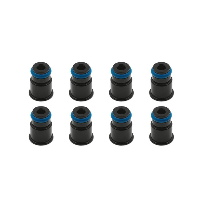 BLOX Racing 11mm Adapter Top (1/2in) w/Viton O-Ring & Retaining Clip (Set of 8)