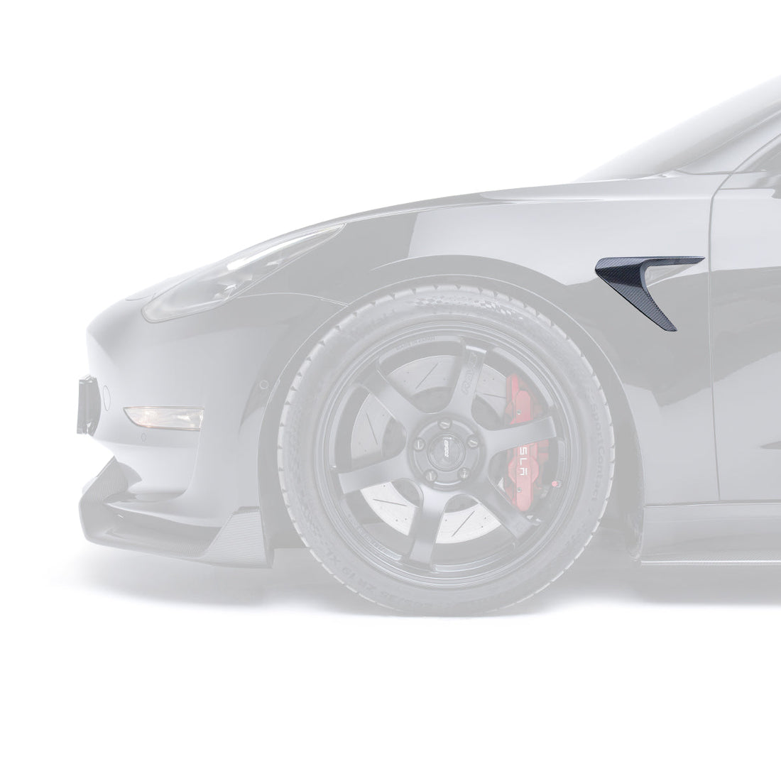 Adro Tesla Model 3 Carbon Fiber Side Camera Covers
