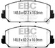 EBC 16+ Acura ILX 2.4 Greenstuff Front Brake Pads
