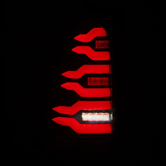 AlphaRex 03-09 Toyota 4Runner LUXX-Series LED Tail Lights- Black/Red