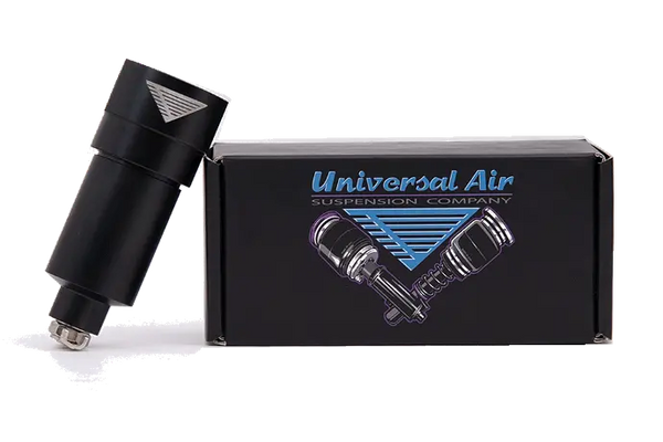 Universal Air 1/4" NPT Metal Bowl Water Trap – Compact Air Suspension Filter with Twist Drain