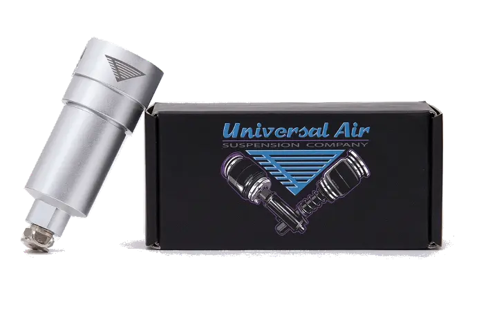 Universal Air 1/4" NPT Metal Bowl Water Trap – Compact Air Suspension Filter with Twist Drain