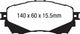 EBC 14+ Mazda 6 2.5 Greenstuff Front Brake Pads