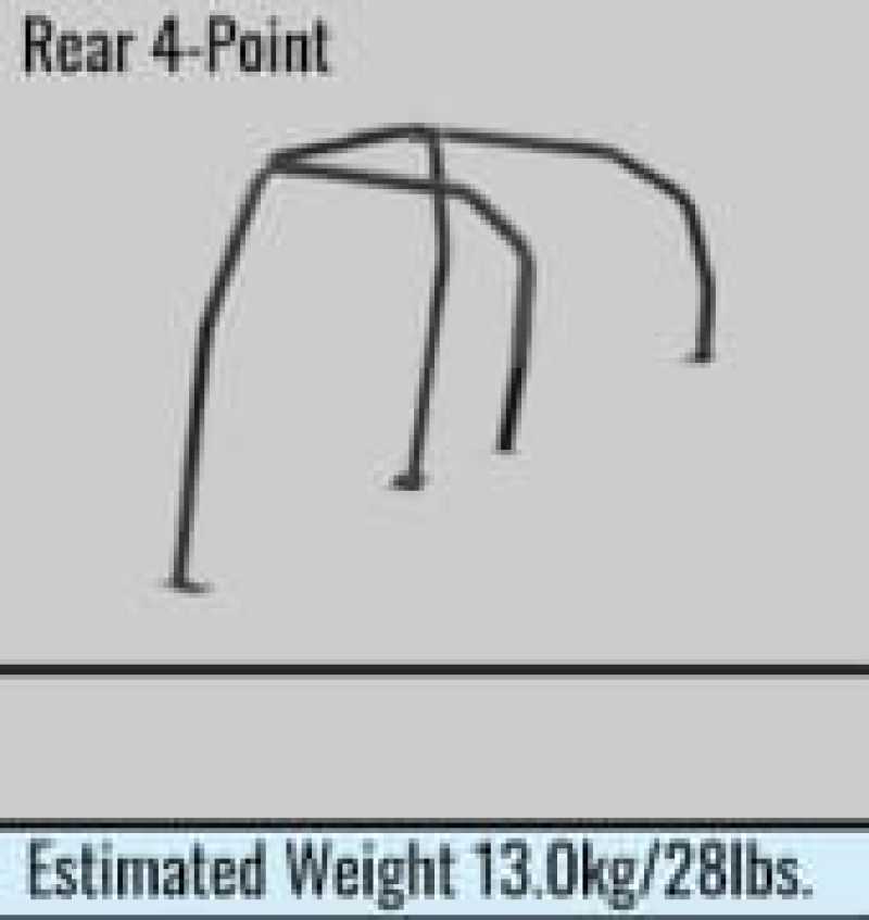 Cusco Safety 21 4-Passenger REAR 4-Point BLK Roll Cage Subaru WRX GDA 01-07 (S/O/No Cancel)