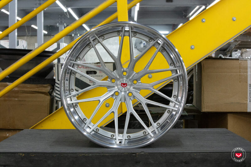 Vossen VPS-4 3PC - 20X10 - BRUSHED CENTER / POLISHED GLOSS CLEAR LIP / SB INNER BARREL / RAW