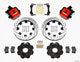 Wilwood Combination Parking Brake Rear Kit 12.19in Drilled Red Civic / Integra Disc 2.39 Hub Offset