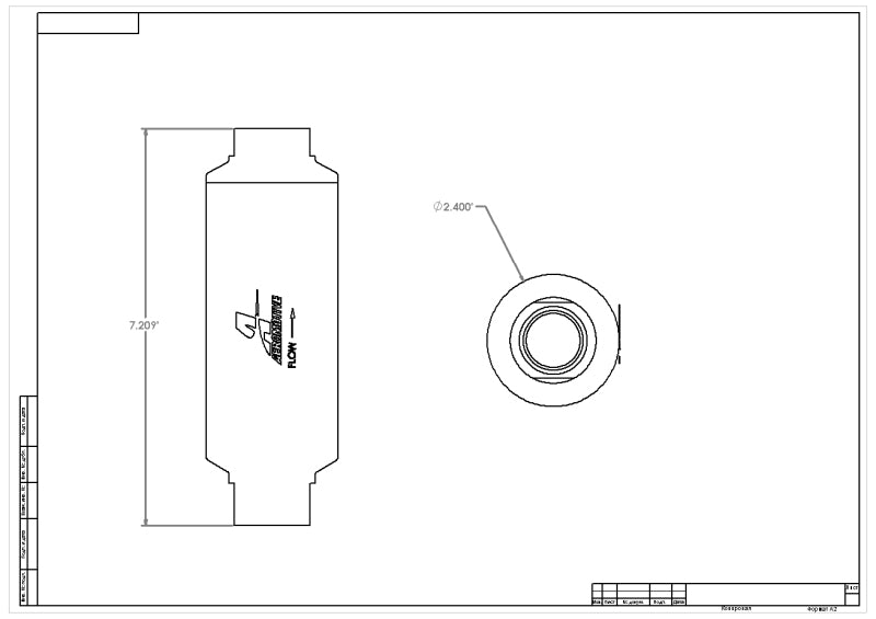 Aeromotive Pro-Series In-Line Fuel Filter - AN-12 - 10 Micron Fabric Element