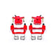 Power Stop 09-13 Subaru Forester Rear Red Calipers w/Brackets - Pair