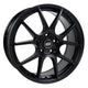 Enkei YS5 15in x 6.5in / 4 x 100mm Single Bolt Pattern / Offset +38mm / 72.6mm Bore - Black