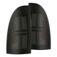 AlphaRex 05-15 Toyota Tacoma NOVA Prismatic LED Tail Lights - Alpha-Black