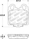 StopTech Performance 98-05 Lexus GS 300/350/400/430/450H / 00-05 IS250/300/350 Rear Brake Pads
