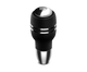 Momo Automatico Shift Knob - Black Leather, Chrome Insert