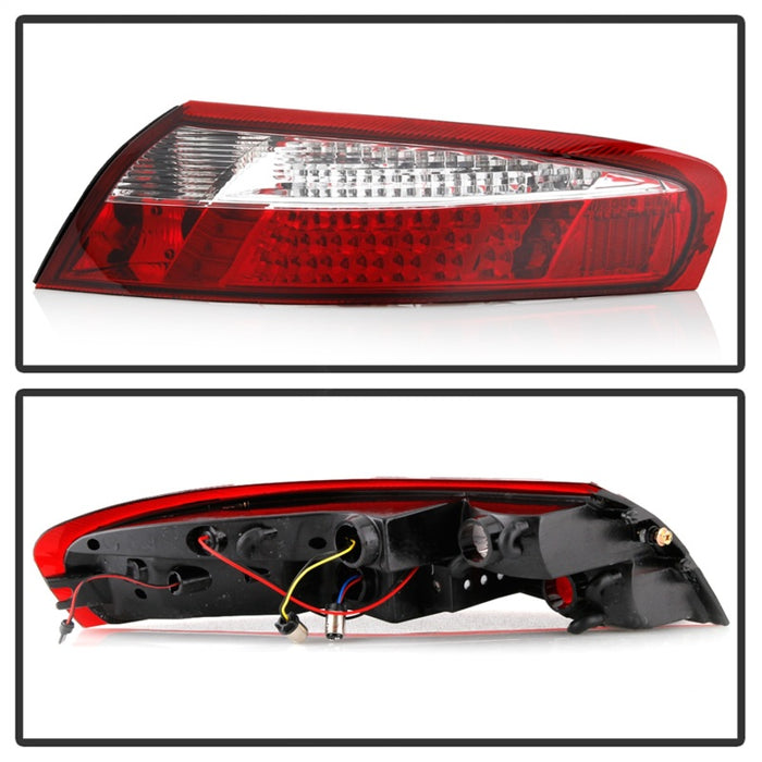 xTune Porsche 911 996 ( Non 4S. Turbo. GT3 ) 99-04 LED Tail Lights Red Clear ALT-ON-P99699-LED-RC