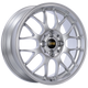 BBS RG-R 17x8 5x120 ET40 CB72.5 Diamond Silver Wheel -82mm PFS/Clip Req