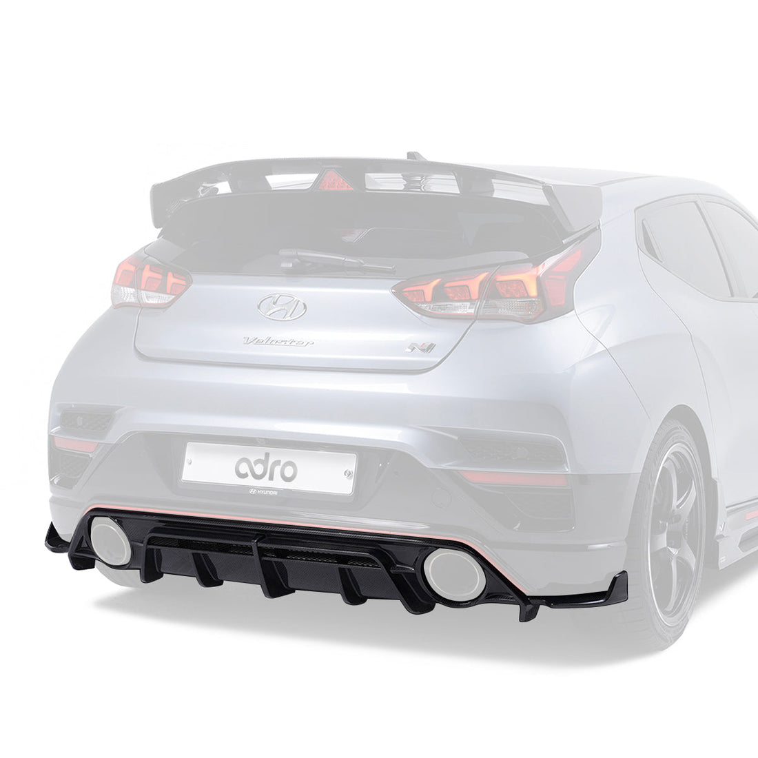 Hyundai Veloster N Carbon Fiber Rear Diffuser