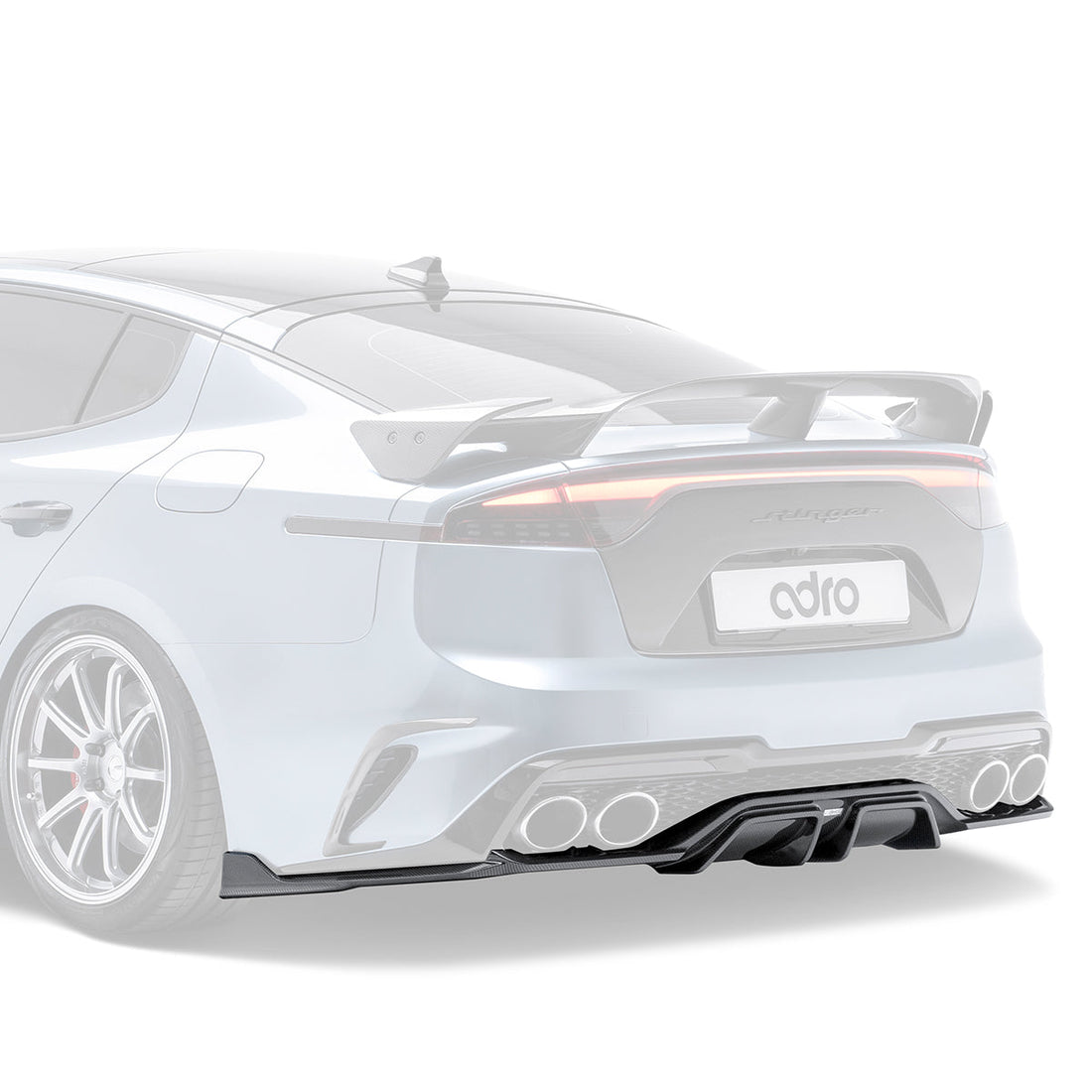 Kia Stinger Carbon Fiber Rear Diffuser V3