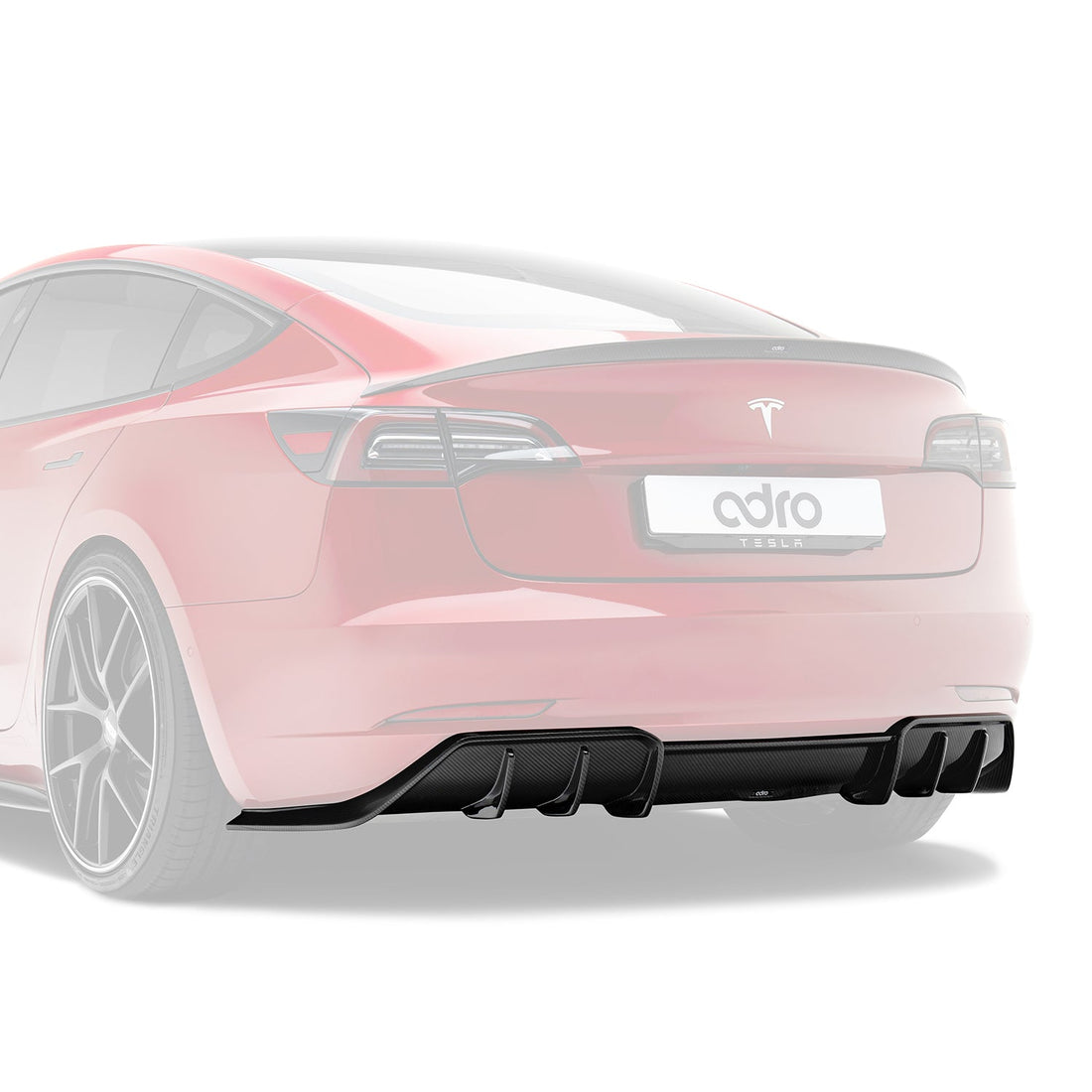 Tesla Model 3 Prepreg Rear Diffuser V1