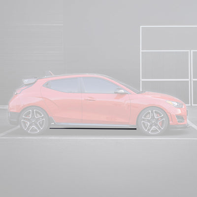 Hyundai Veloster N Carbon Fiber Side Skirts V1