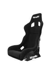 Kinetic APEX XL fixed-back racing seat in black velour