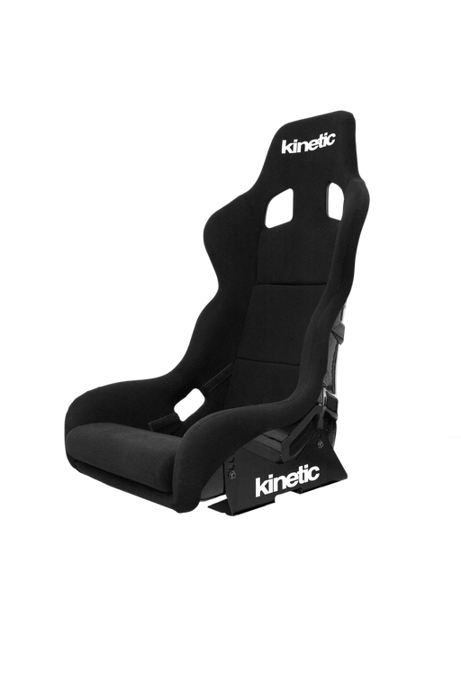 Kinetic APEX XL fixed-back racing seat in black velour
