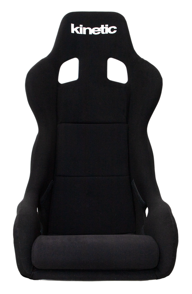 Kinetic APEX XL fixed-back racing seat in black velour (3)