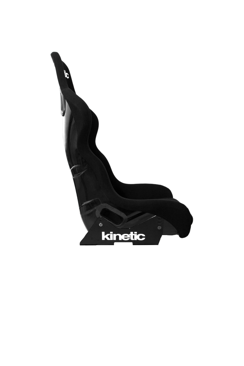 Kinetic APEX XL fixed-back racing seat in black velour (4)