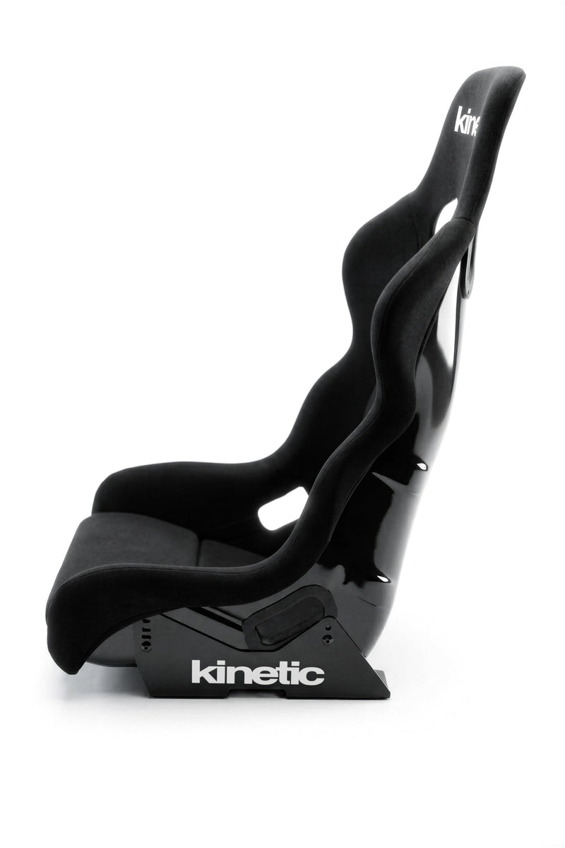 Kinetic APEX XL fixed-back racing seat in black velour (2)