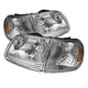 xTune Ford F150 97-03 / Expedition 97-02 Crystal Headlights w/Corner Chrome HD-JH-FF15097-SET-AM-C