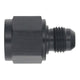 DeatschWerks 8AN Female Flare to 6AN Male Flare Reducer - Anodized Matte Black
