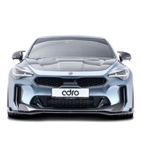 Kia Stinger Carbon Fiber Upper + Lower Lip Set V2