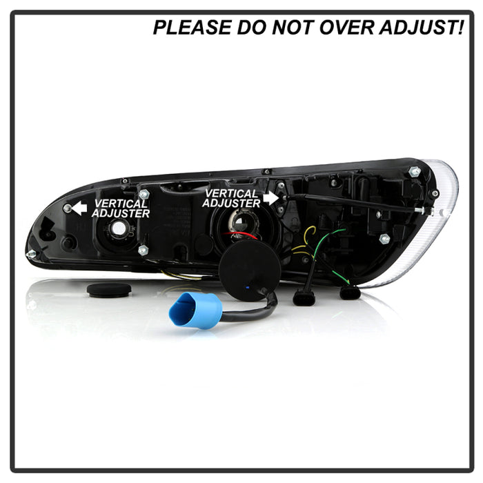 Spyder 08-19 Peterbilt 325 Passenger Side Projector Headlights - Black (PRO-YD-PB38600-R-BK)