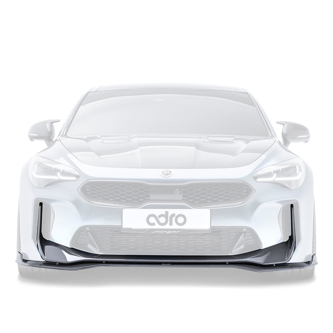 Kia Stinger Carbon Fiber Upper + Lower Lip Set V2