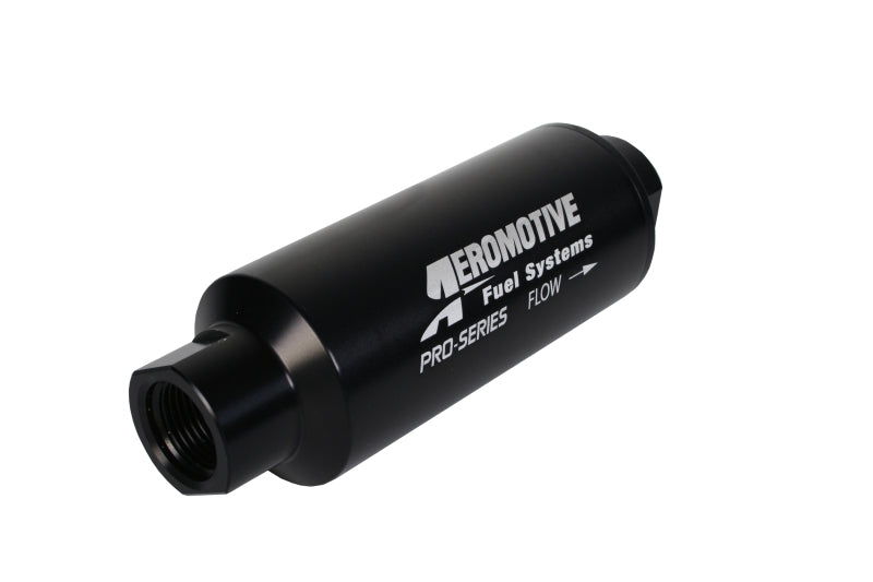 Aeromotive Pro-Series In-Line Filter - AN-12 - 40 Micron SS Element - Nickel Chrome Finish