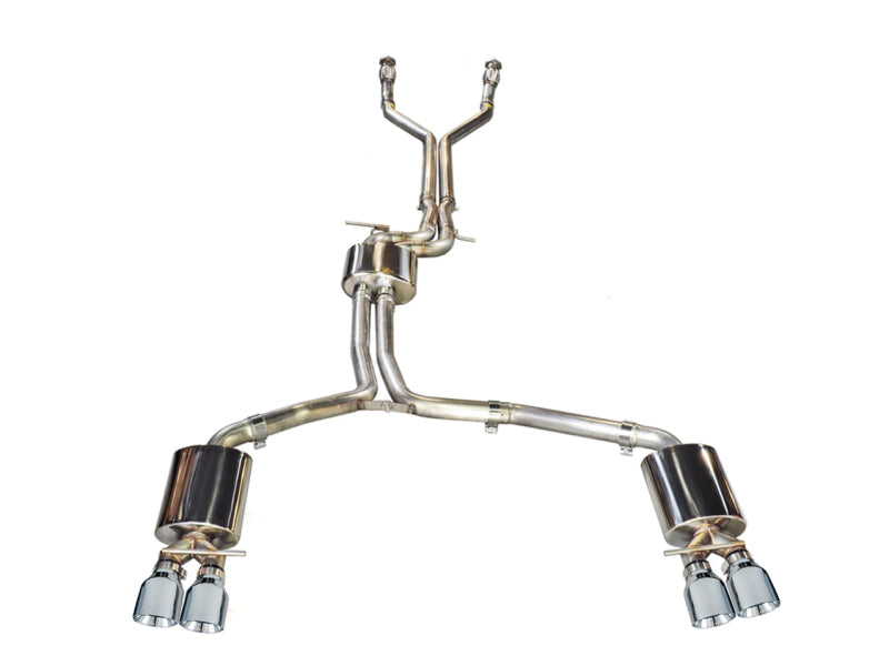 AWE Tuning Audi C7 / C7.5 S7 4.0T Touring Edition Exhaust - Polished Silver Tips