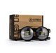 AlphaRex Universal Chrysler/Dodge/Hummer/Jeep DoubleTap Dual Color LED Proj Fog Lights - White/Amber