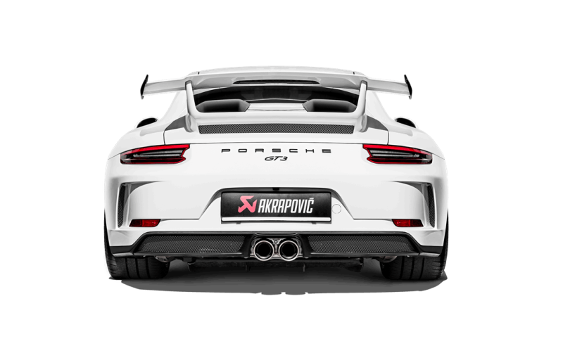 Akrapovic 2018 Porsche 911 GT3 RS (991.2) Slip-On Race Line (Titanium) w/Titanium Tips